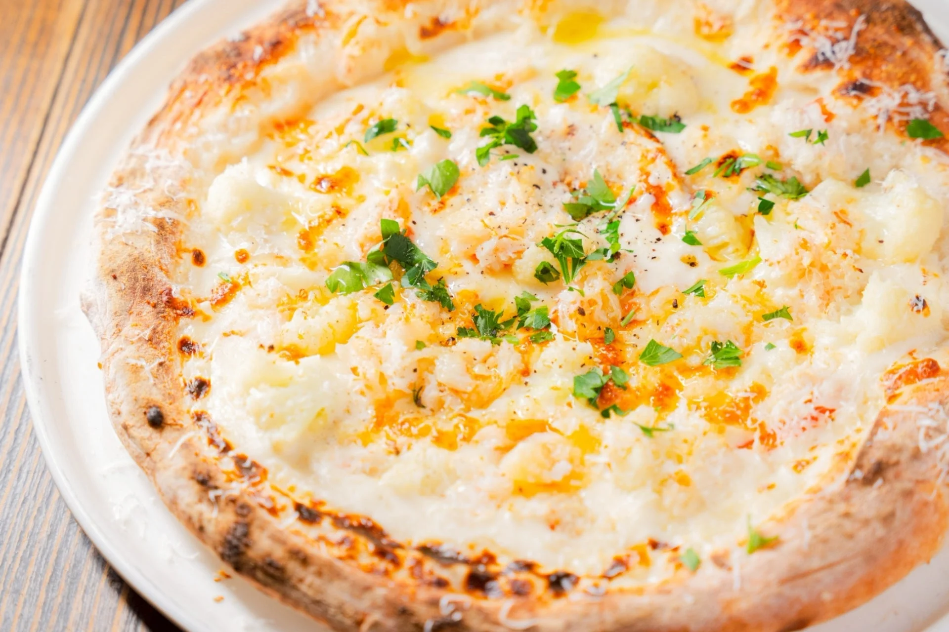 ズワイガニとカリフラワーのグラティナート