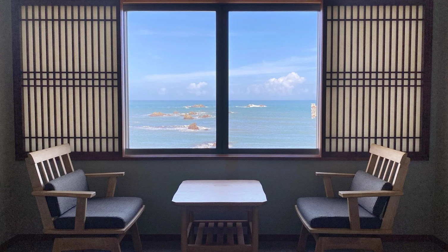 オーシャンビューの客室