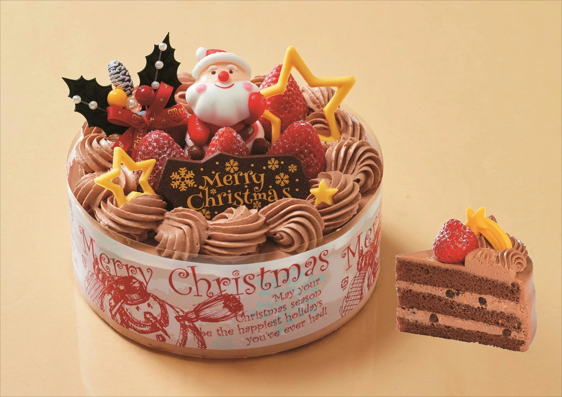 クリスマスカットケーキ