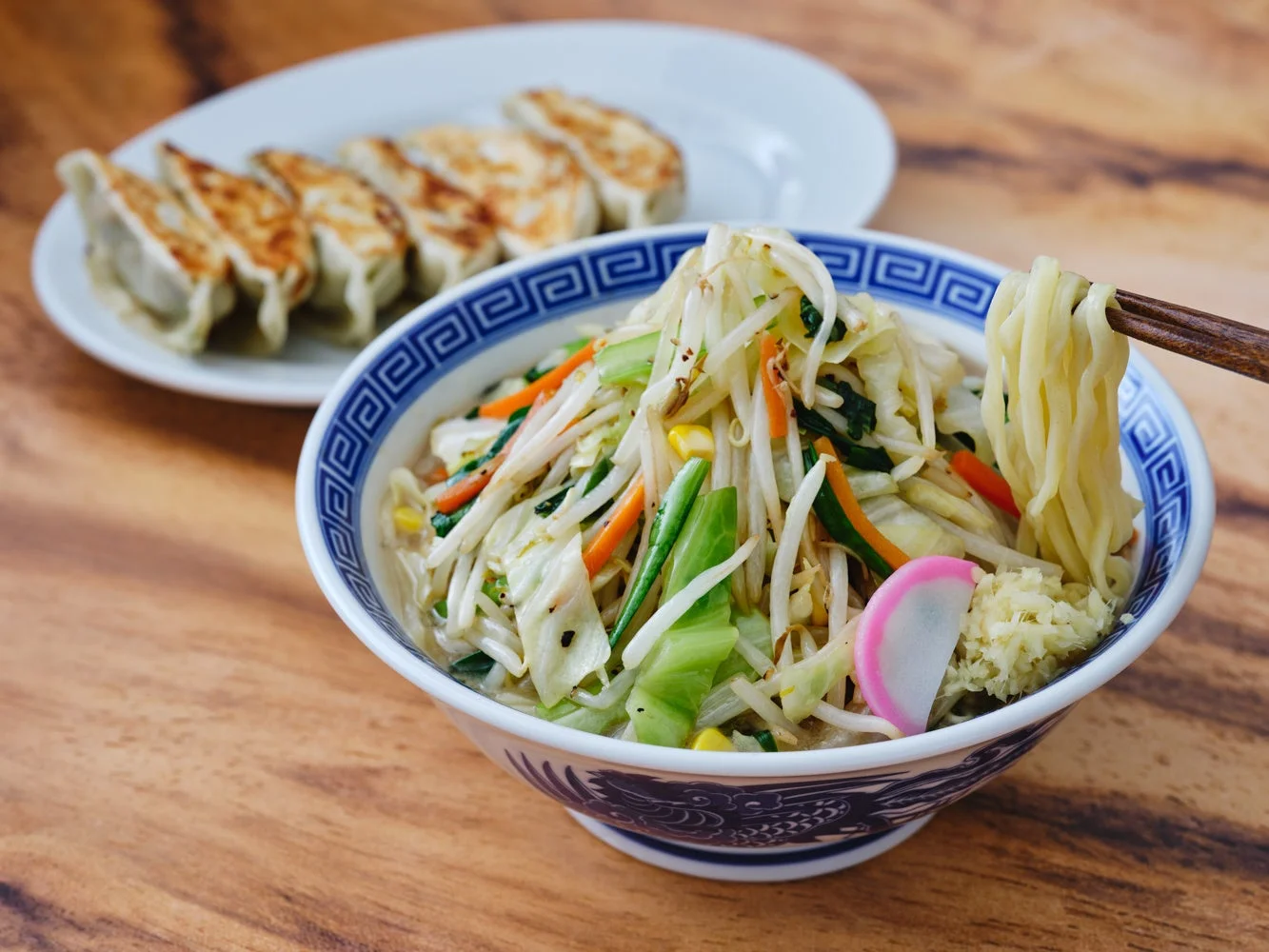 タンメンと餃子のセット