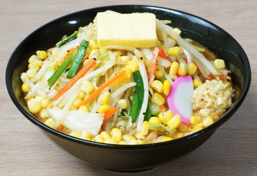 味噌バターコーンタンメンのアップ