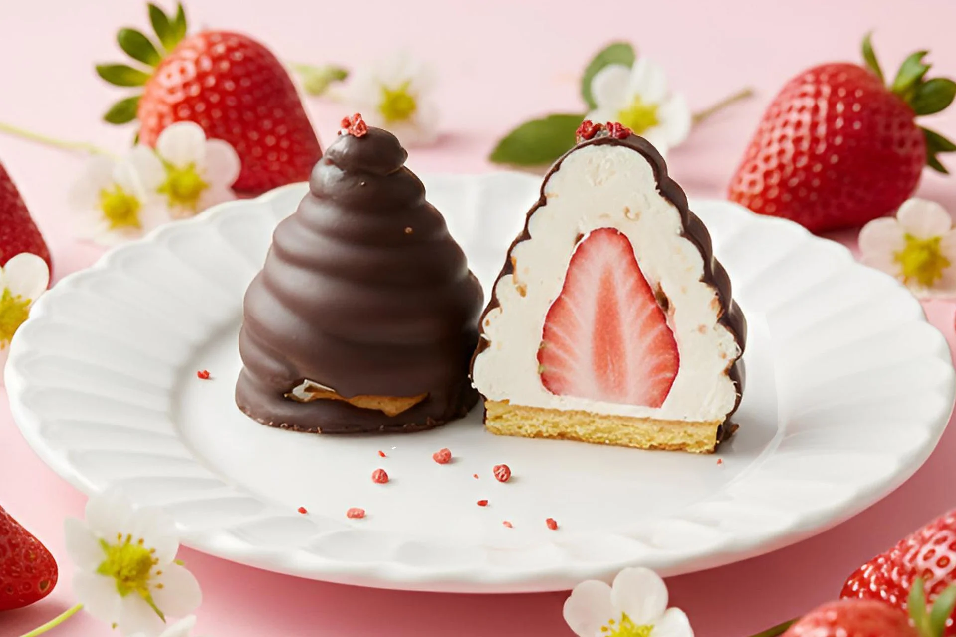 いちごシャンティーの断面