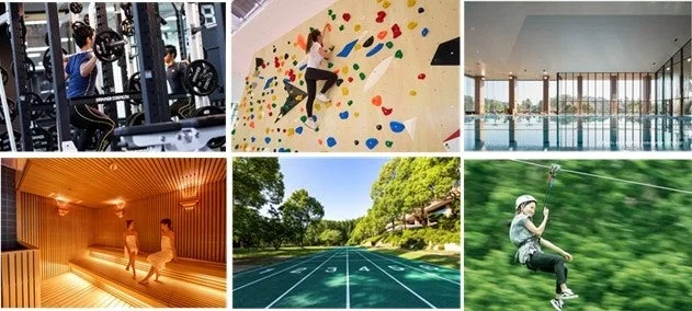 様々なスポーツアクティビティの様子