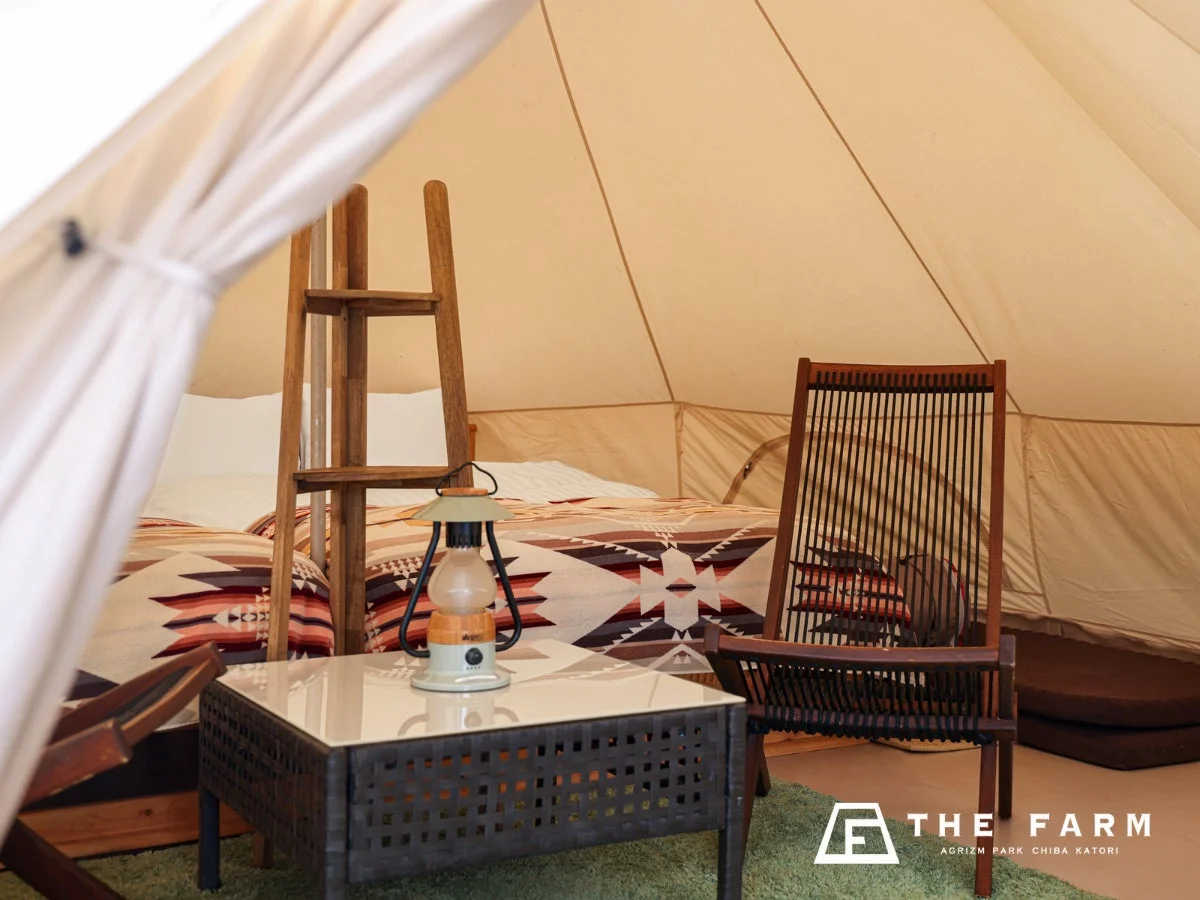 グランピングテント内部