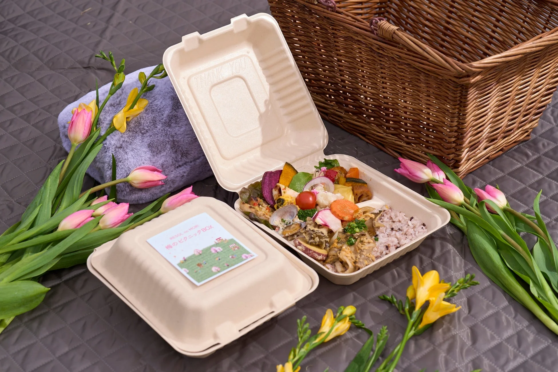 色鮮やかな料理が詰まった「春のピクニックBOX」