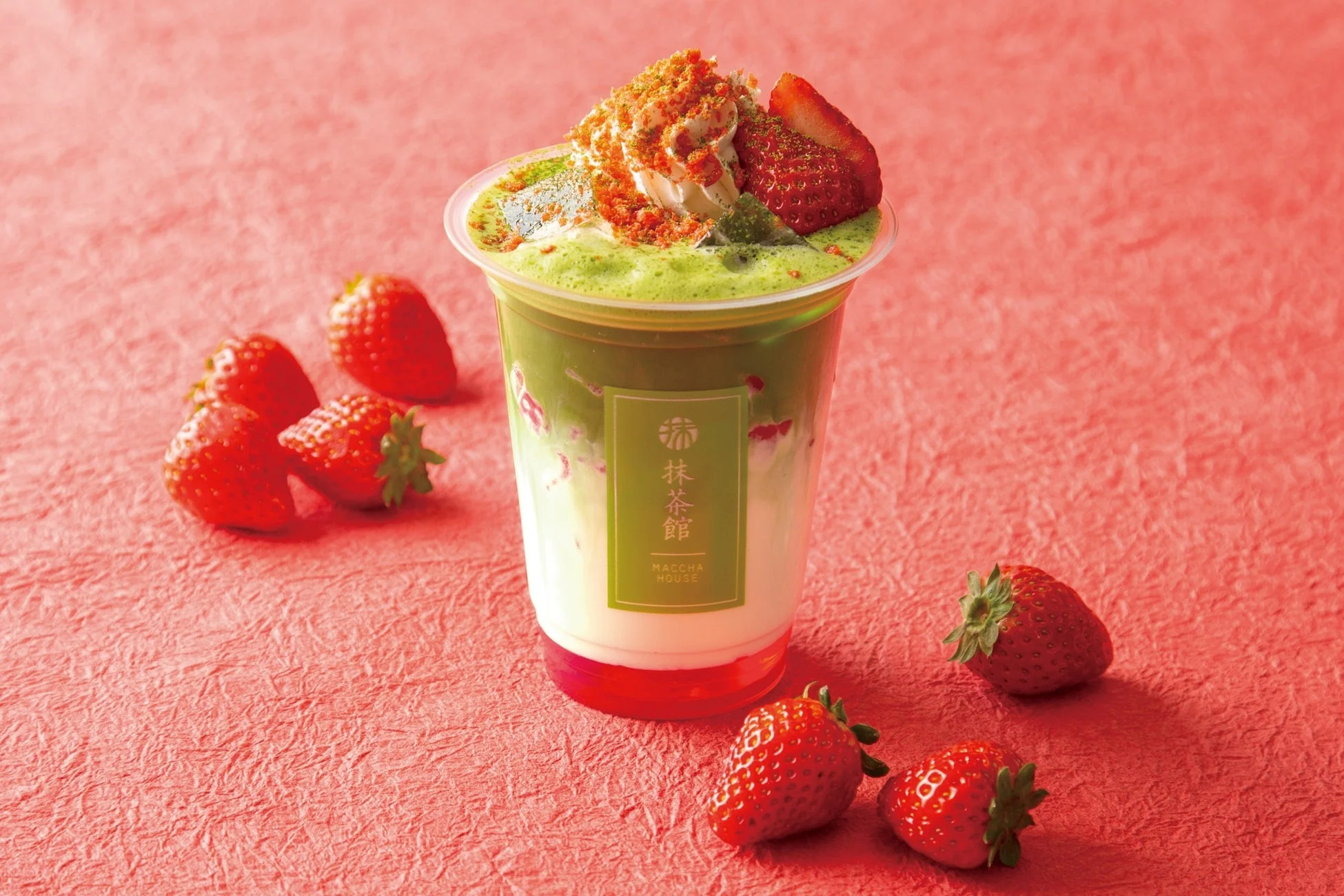 点てたて抹茶ストロベリーラテ