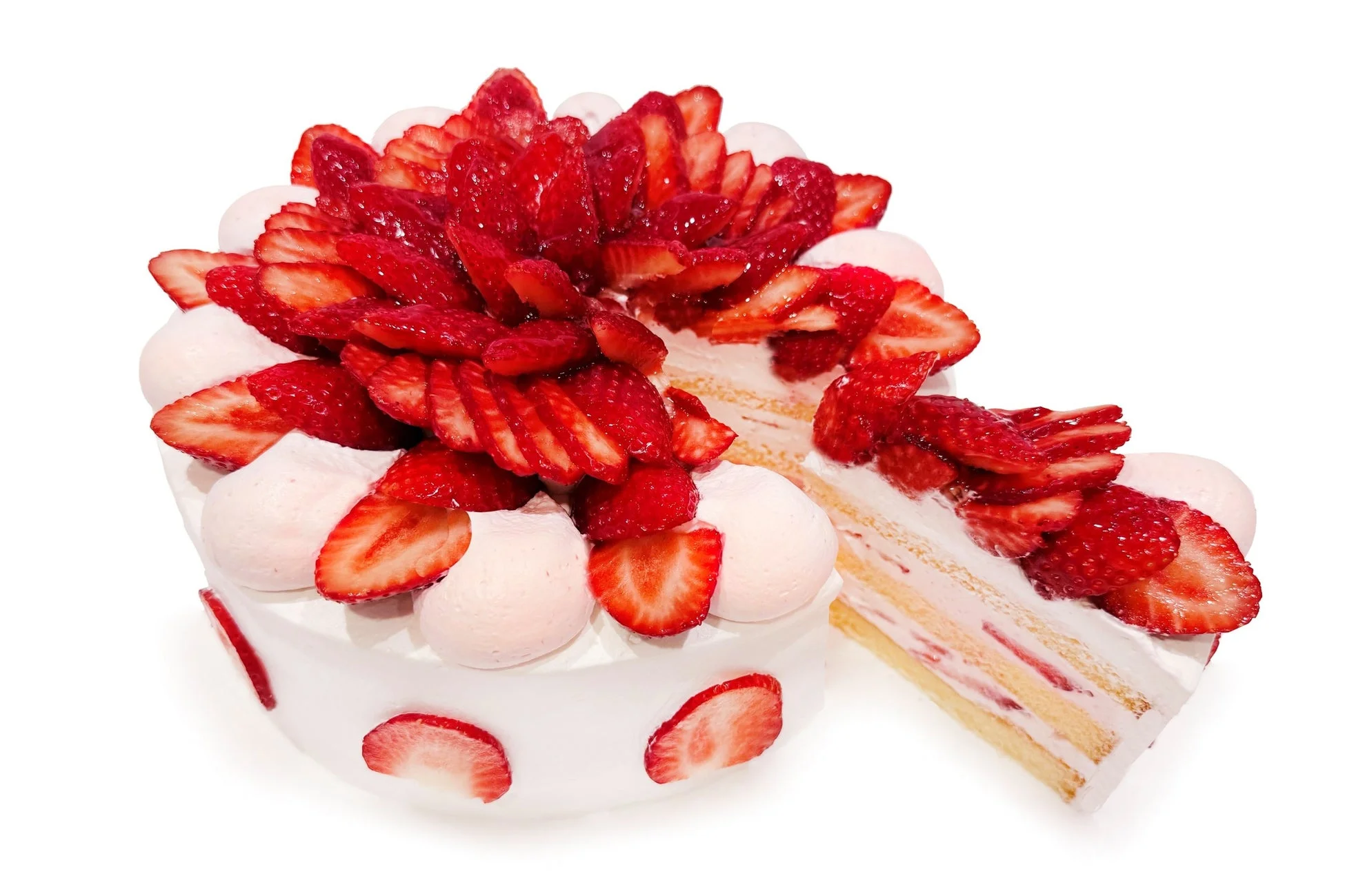 千葉県山武市産いちご「真紅の美鈴」のショートケーキ