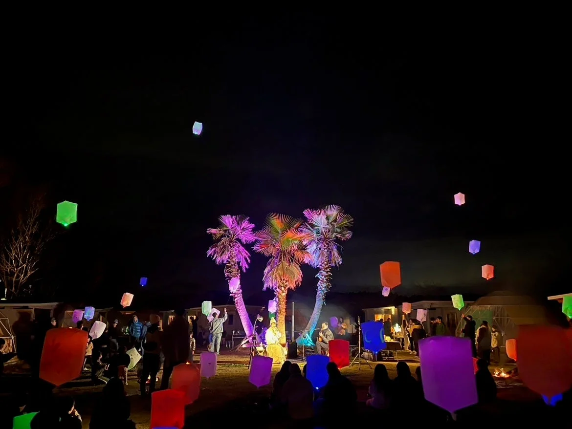 ランタンイベント夜景