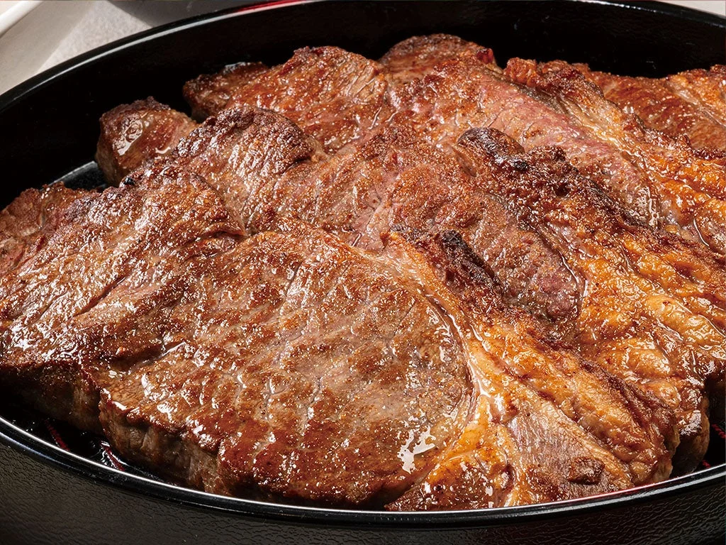 焼き上げられたステーキ