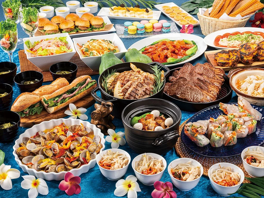 豪華なビュッフェ