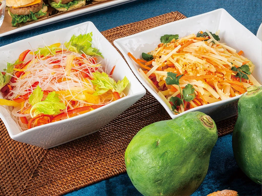 春雨サラダと青パパイヤサラダ